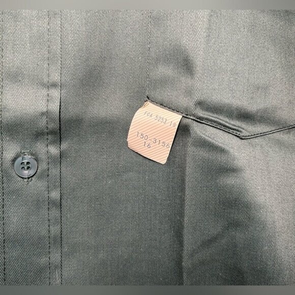 GWG Vintage 60s Nev’R Press Button Down Work Shirt L/XL - Picture 6 of 6